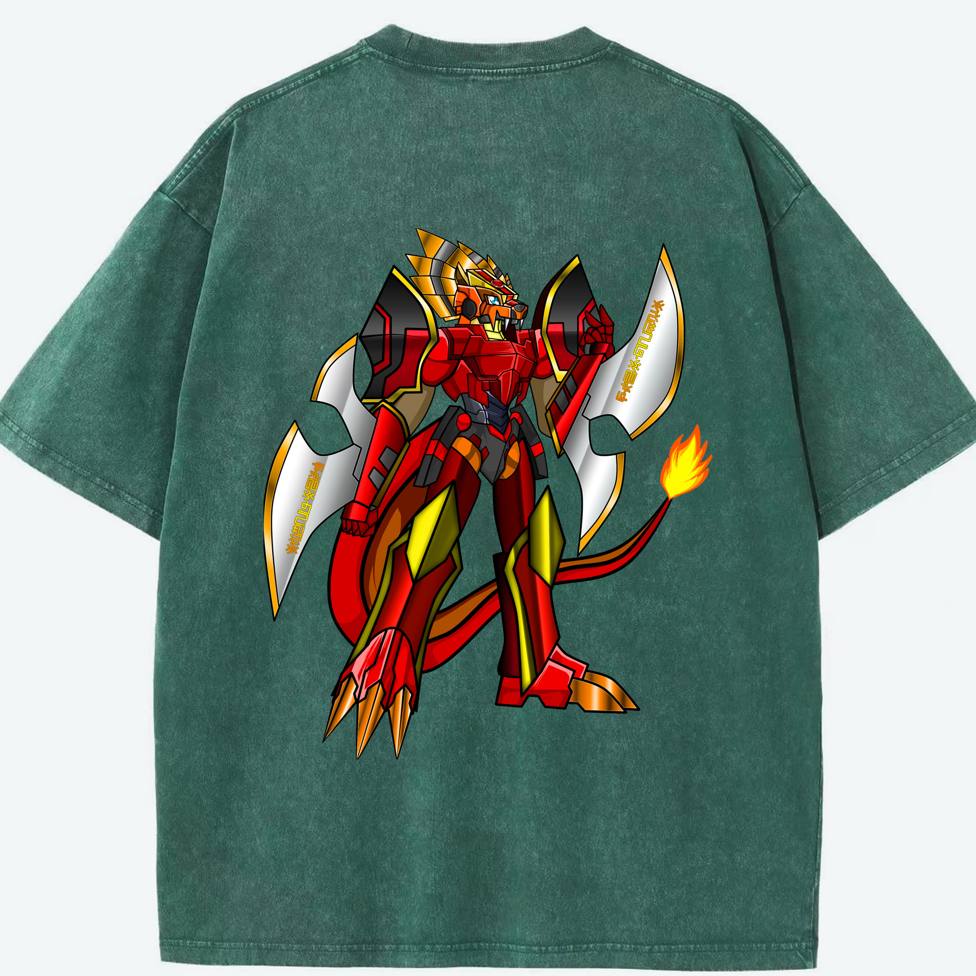 （画像用） Digimon デジタルモンスター/デジモン 綿100% ヴィンテージ風 半袖Tシャツ（背面プリント）